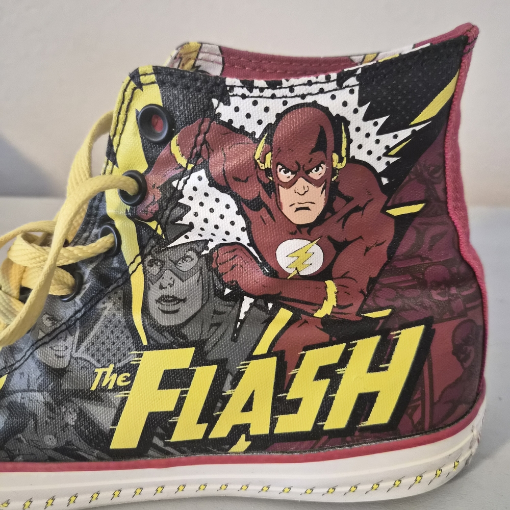 Converse The Flash High-Top Sneakers - Yellow and Red - Picture 2 of 9